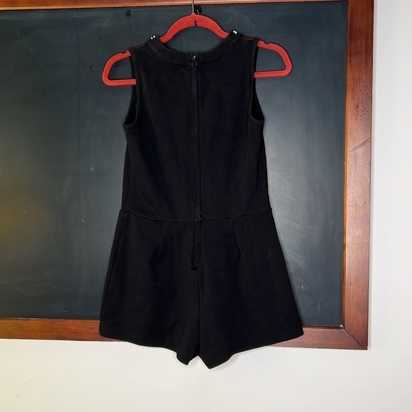 The Children's Place Girls Size 16 Black Romper Sleeveless Jumpsuit Shorts - Picture 3 of 6